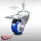 Service Caster 3.5 Inch SS Blue Polyurethane 10mm Threaded Stem Caster Total Lock Brake SCC-SSTSTTL20S3514-PPUB-BLUE-M1015 - alternate 1